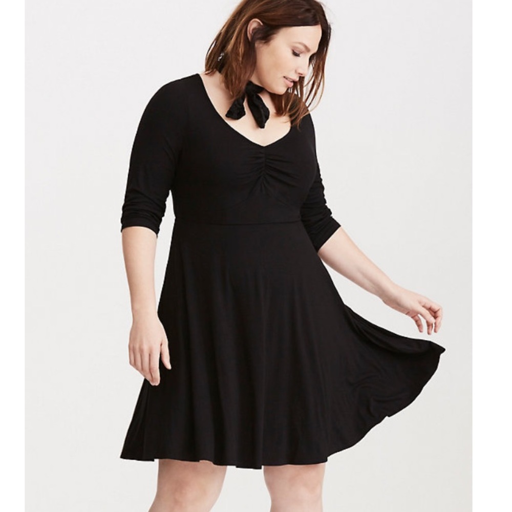 NWT torrid jersey sweetheart skater dress sz 1